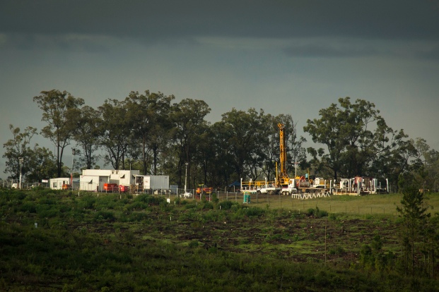 A coal seam gas exploration drill rig in Doubtful Creek, NSW. Photo: BeyondCoalandGas via Flickr 